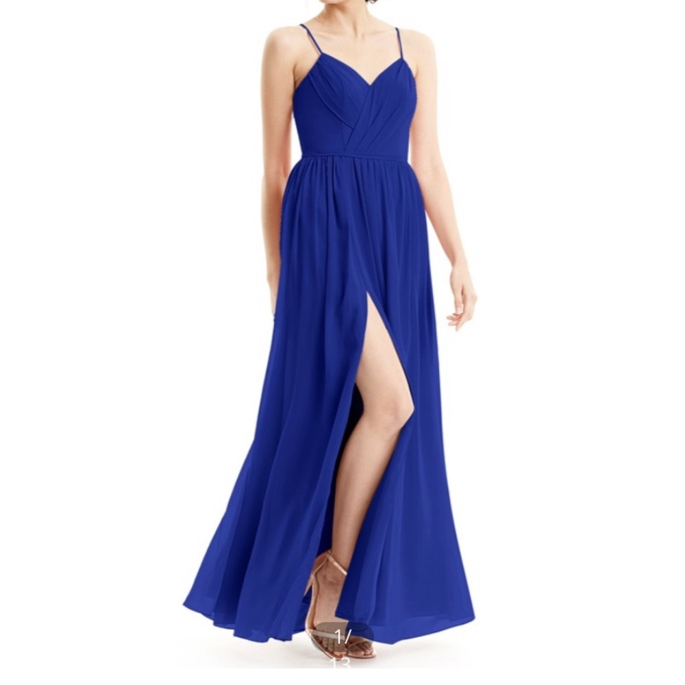Azazie Royal Blue Cora Dress size 6